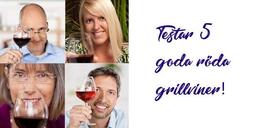 Testpanelen april: Provsmakar 5 goda röda ”grillviner”