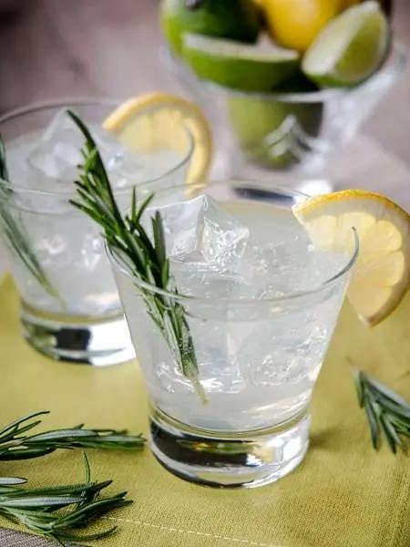 Gin: 2 gin & tonic