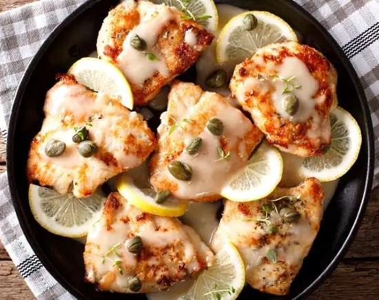 Roséviner: kyckling piccata