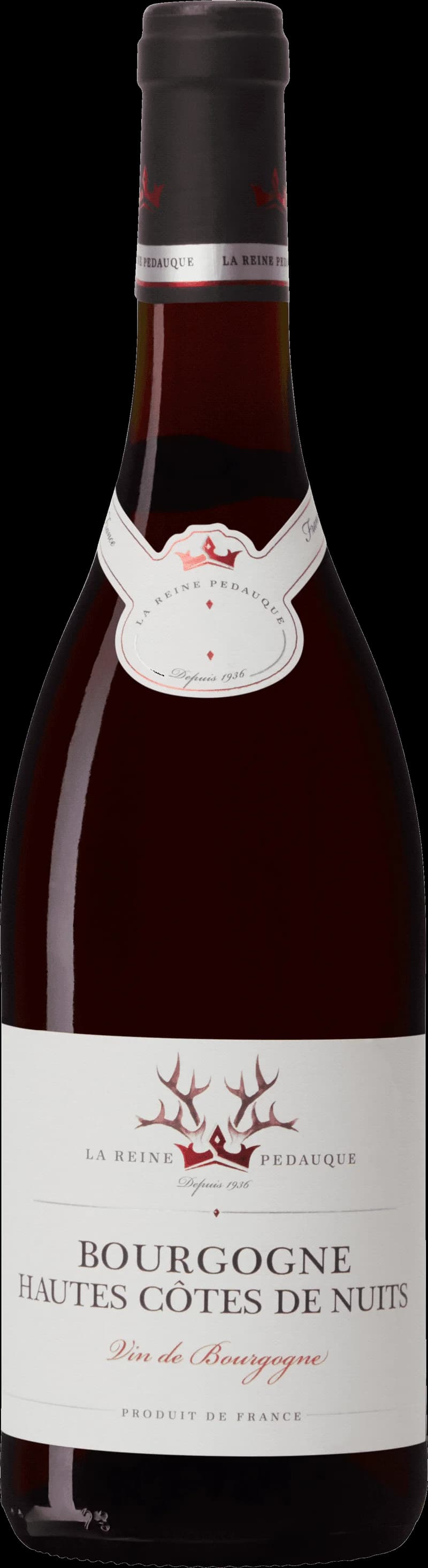 Flaska rött vin från Bourgogne Hautes-Côtes de Nuits