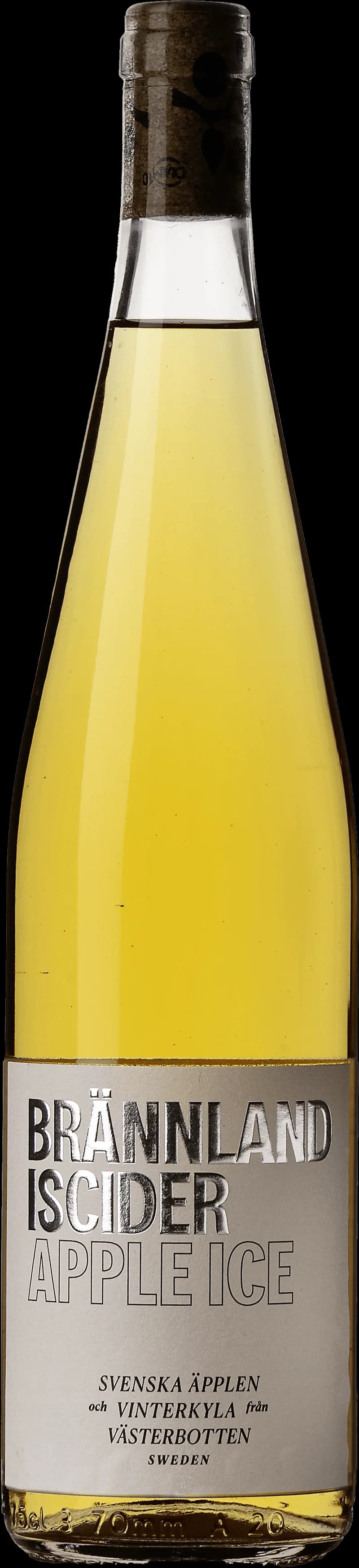 Flaskor från Brännland IsCider med smaksatt vin och fruktvin.