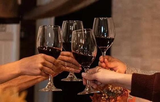 zinfandel grupp skålar i rött zinfandel grupp skålar i rött