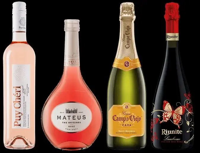 Mousserande och rosé viner med lite prislapp