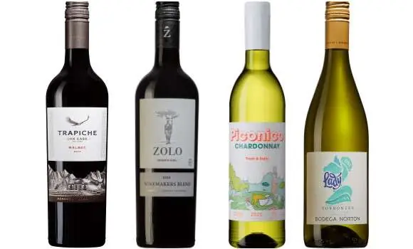 argentinas vienr 6 olika vinet röda och vita