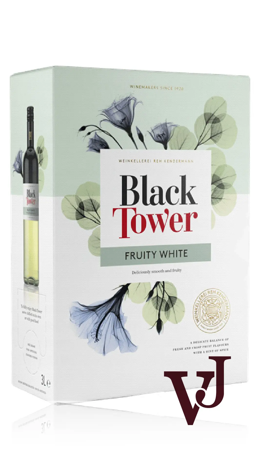 Vitt Vin - Black Tower Fruity White artikel nummer 604508 från producenten Reh Kendermann från området Rheinhessen beläget i Tyskland. - Vinjournalen.se