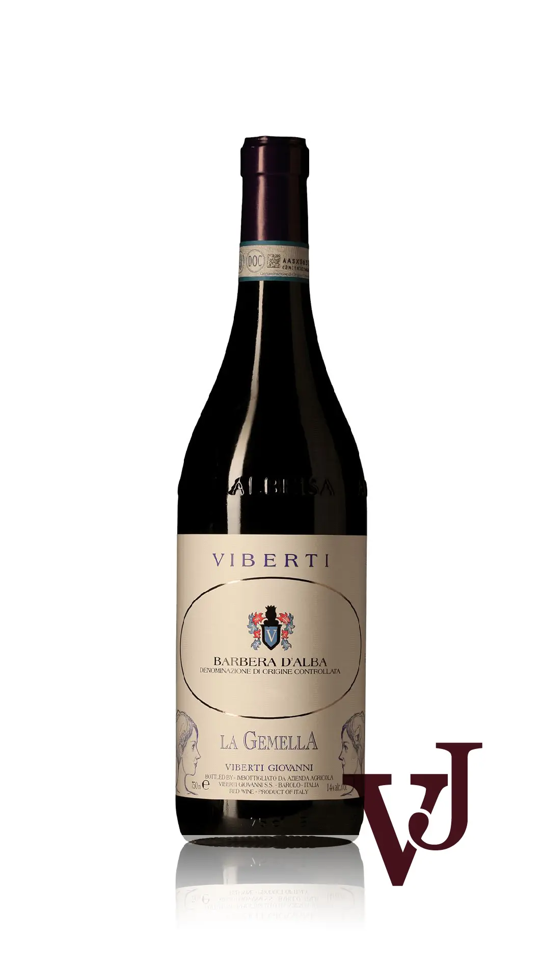 Rött Vin - Barbera d'Alba La Gemella Viberti Giovanni artikel nummer 7165101 från producenten Viberti Giovanni från området Italien - Vinjournalen.se