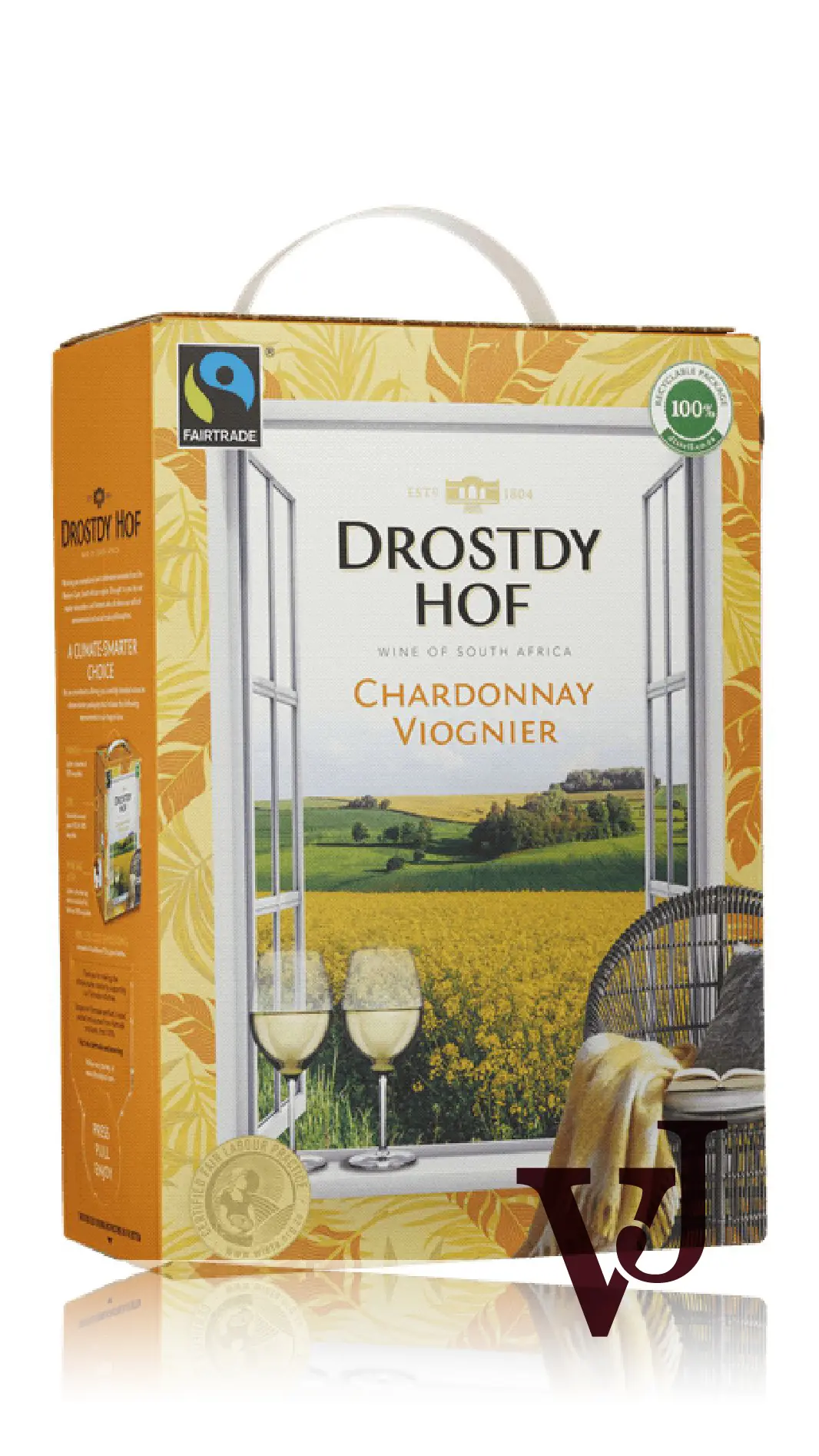 Vitt Vin - Drostdy-Hof Chardonnay Viognier artikel nummer 1555808 från producenten Drostdy Cellars från området Sydafrika - Vinjournalen.se
