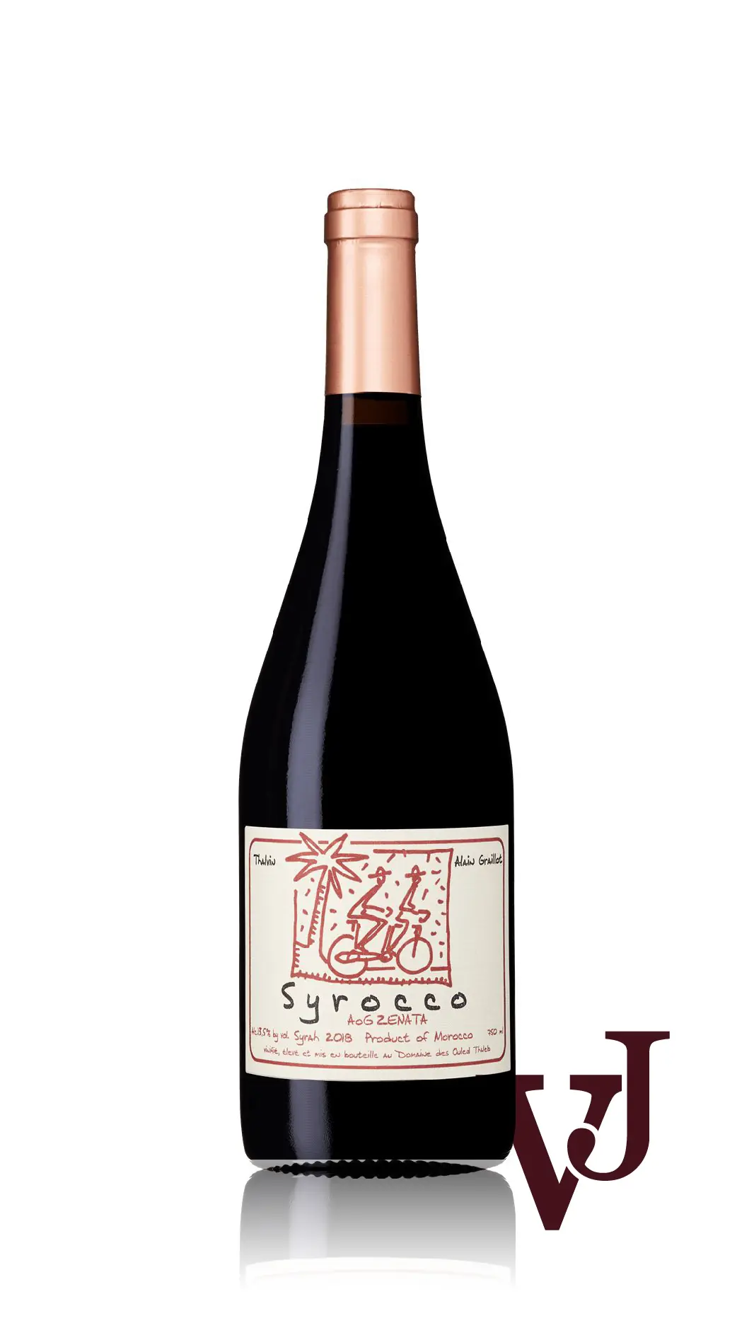 Rött Vin - Syrocco Syrah artikel nummer 7123101 från producenten Alain Graillot från området Marocko - Vinjournalen.se