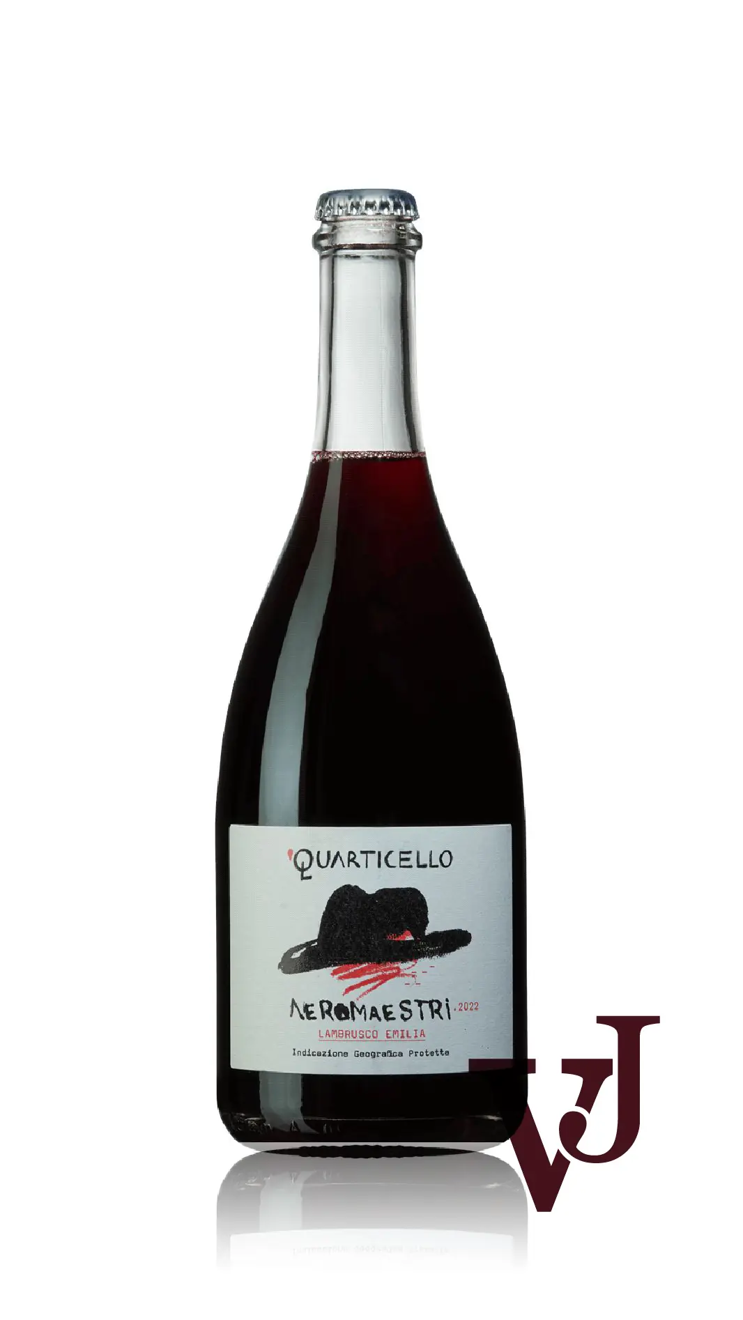 Rött Vin - Neromaestri Lambrusco 2022 artikel nummer 9364901 från producenten Quarticello från Italien - Vinjournalen.se