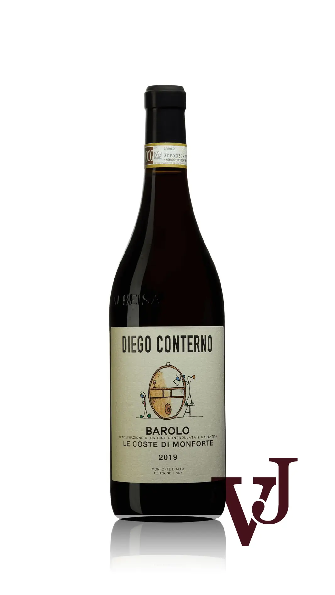 Rött vin - Barolo Le Coste di Monforte 2019 artikel nummer 9306901 från producenten Diego Conterno från Italien - Vinjournalen.se